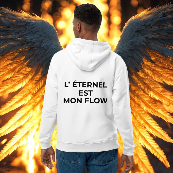 🧥 Sweat à capuche chrétien premium – Broderies sacrées - “Je ne suis pas de ce monde… mais je suis bien stylé.”