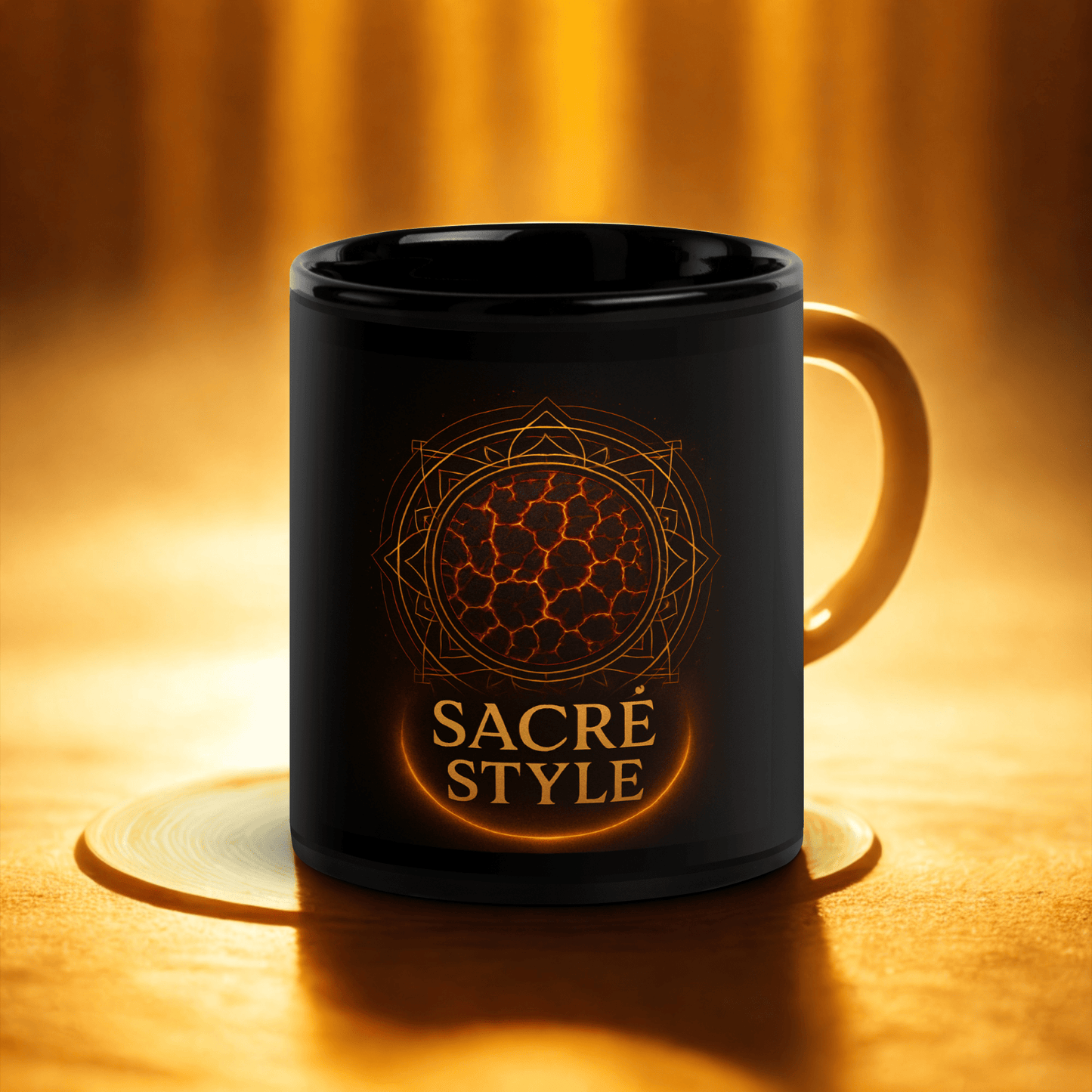 Mug noir "Sacré Style" – Café béni, matin stylé - Sacré Style