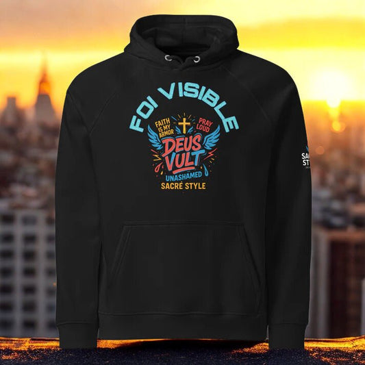 Hoodie Raglan Éco "Sacré Flow" par Sacré Style (Unisexe) - Sacré Style